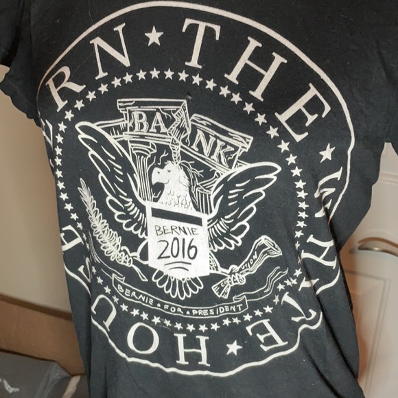 Bern the WH - punk rock Bernie Sanders tee XL - Picture 3 of 4